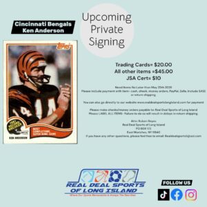 Cincinnati Bengals Ken Anderson all other item